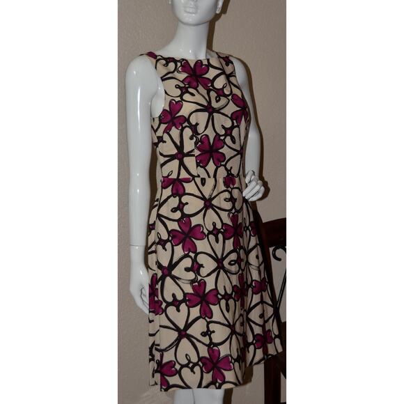 MOSCHINO Designer Cheap and Chic A-line Hearts Sleeveless Dress Size 8 - Picture 2 of 4
